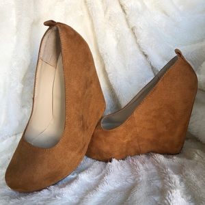 Soda Tan Platform Wedges